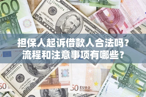济南担保人起诉借款人合法吗？流程和注意事项有哪些？