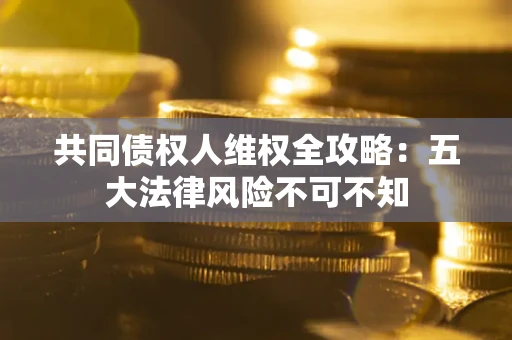 济南共同债权人维权全攻略：五大法律风险不可不知