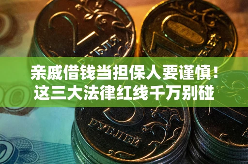 济南亲戚借钱当担保人要谨慎！这三大法律红线千万别碰