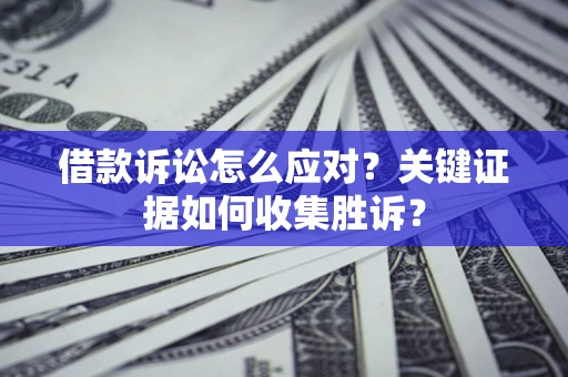 济南借款诉讼怎么应对？关键证据如何收集胜诉？